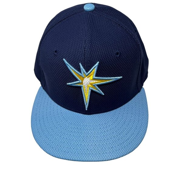 Tampa Bay Rays New Era 59Fifty 7 3/8 Alternate Logo On Field MLB Hat Cap TB - Picture 2 of 11